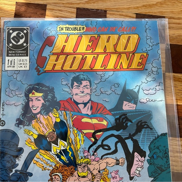 Vintage DC Comic Bundle - Hotline Hero’s - Issues #1 thru #4 - Great Graphics - Picture 6 of 16